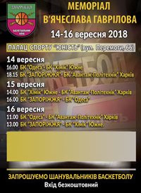 Купить билет на Мемориал памяти Вячеслава Гаврилова